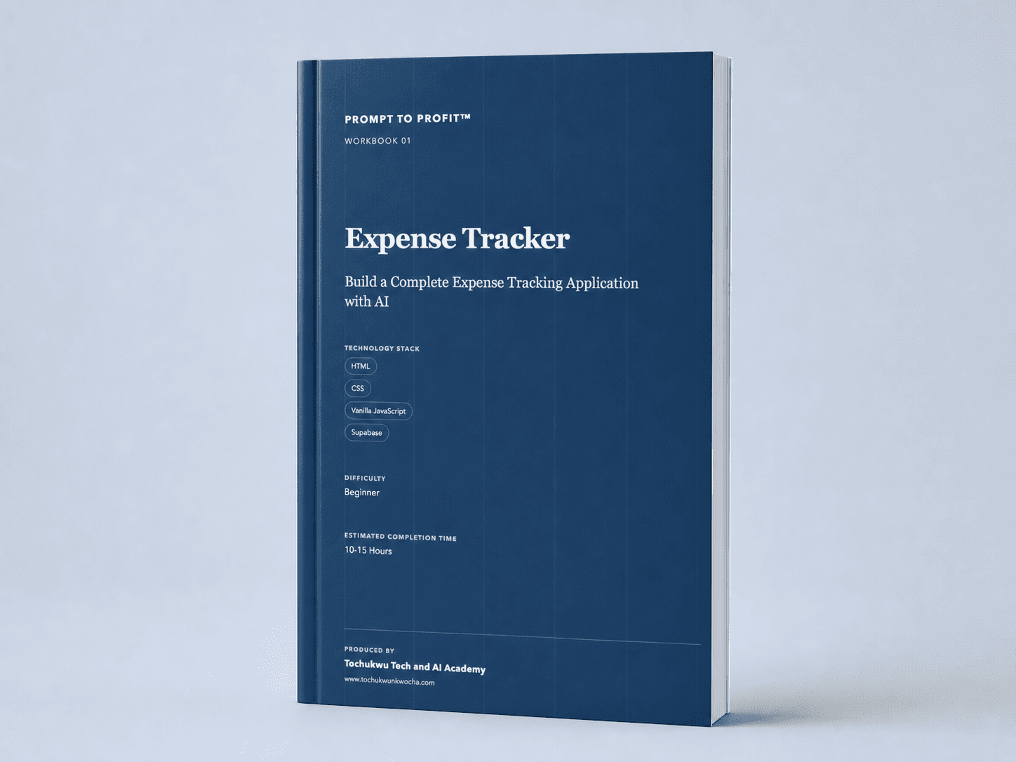 Expense Tracker workbook mockup