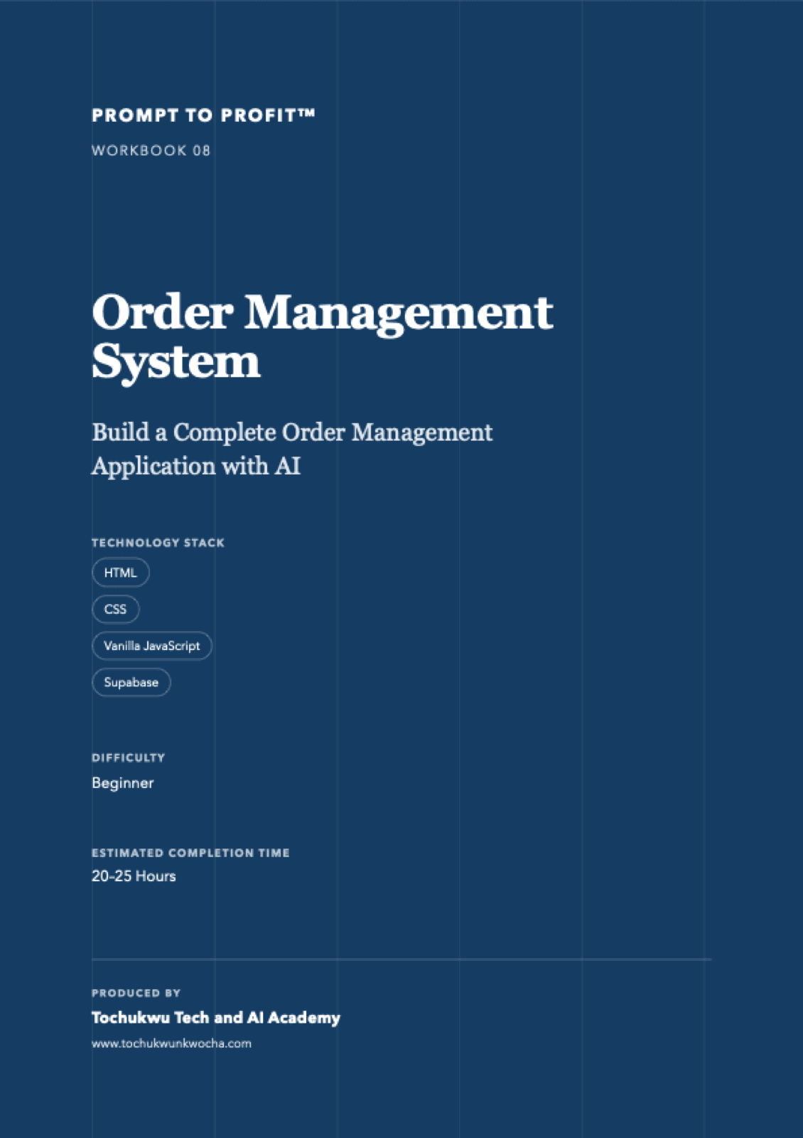 Order Management System workbook cover
