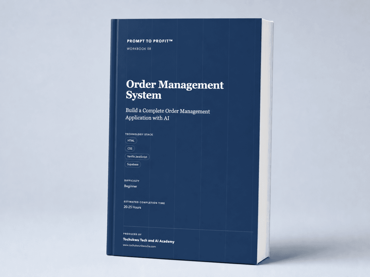 Order Management System workbook mockup
